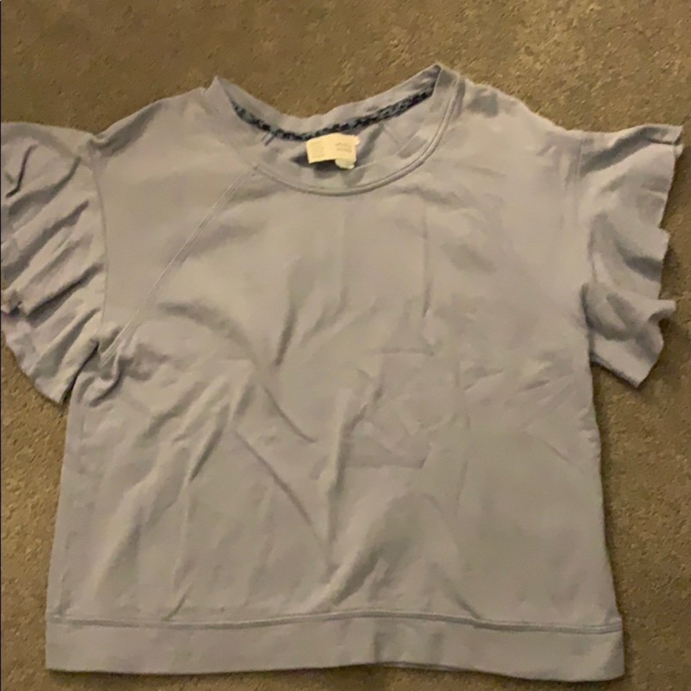 Light blue top